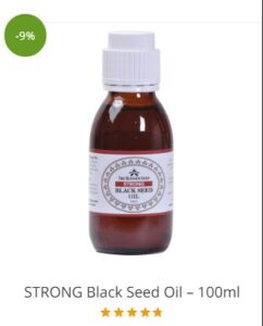 bottle of strong black seed oil 100ml
